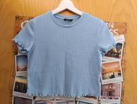 Blaues Crop T-Shirt von Shein, Gr. M? Hessen - Gießen Vorschau