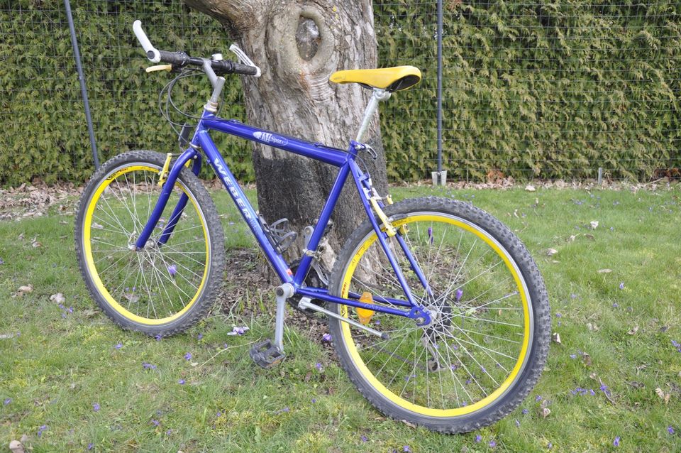 Jugendfahrrad 26" gelb/blau Weber 21 Gänge in Lipporn