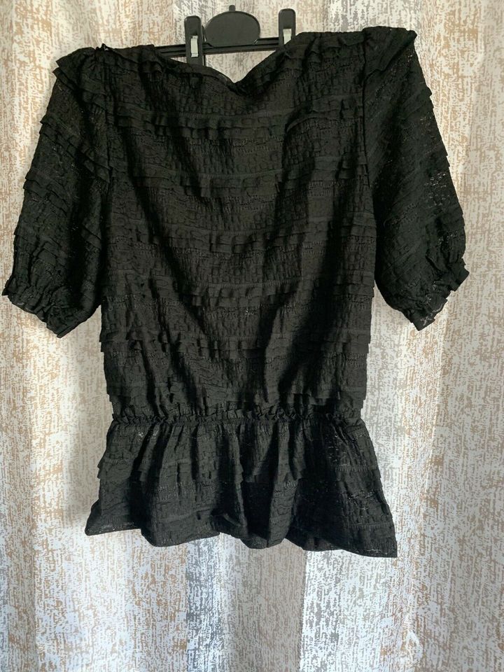 Neu Orsay Bluse schwarz Spitze S 36 in Rodenbach