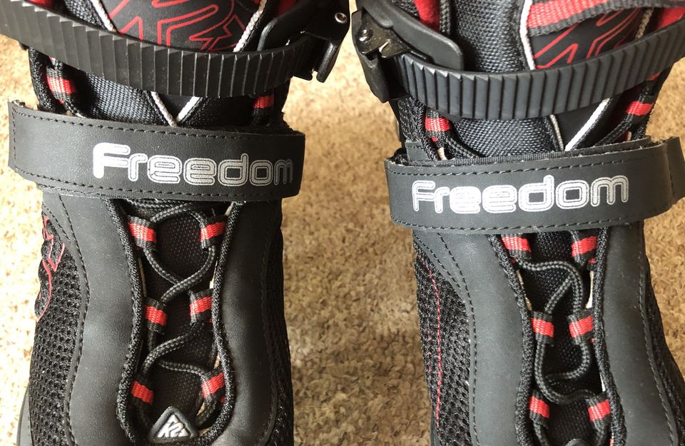 K2 Freedom M Inline Skates Inliner schwarz rot 44 nur 3x gefahren in Greifswald