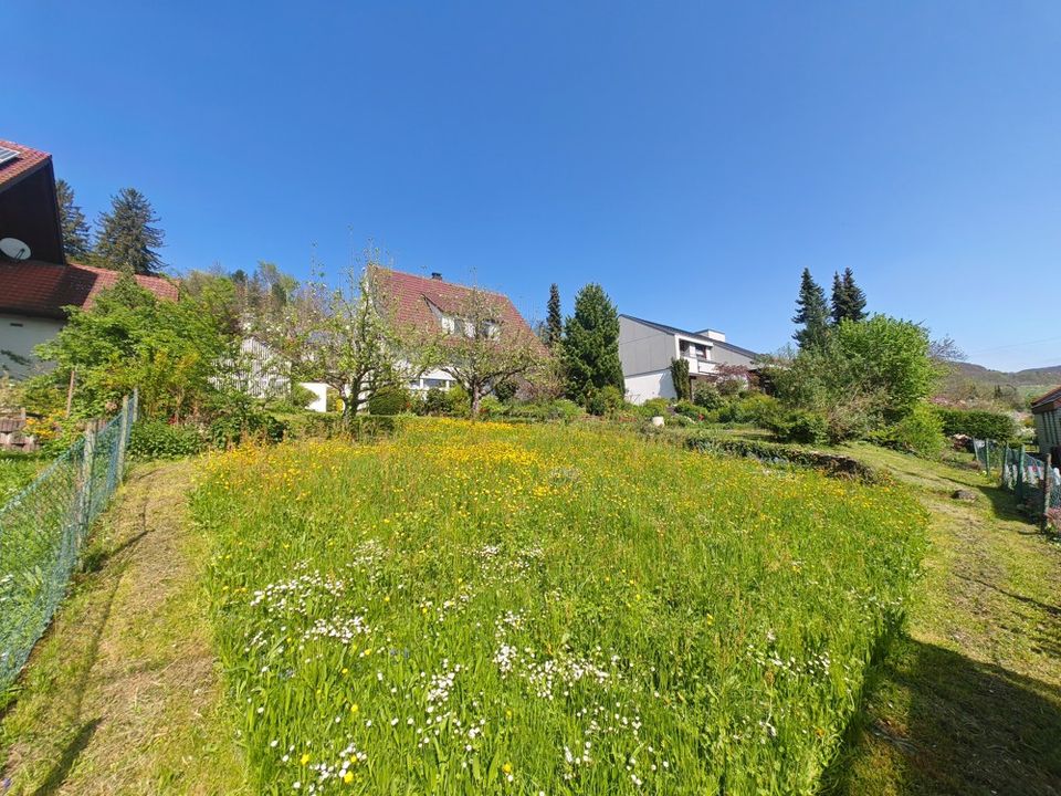 Charmantes Wohnhaus mit herrlichem Grundstück und Panoramablick in Dettingen/Erms! in Dettingen an der Erms