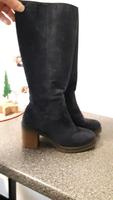 Damenstiefel dunkelblau Wildleder Hessen - Walluf Vorschau