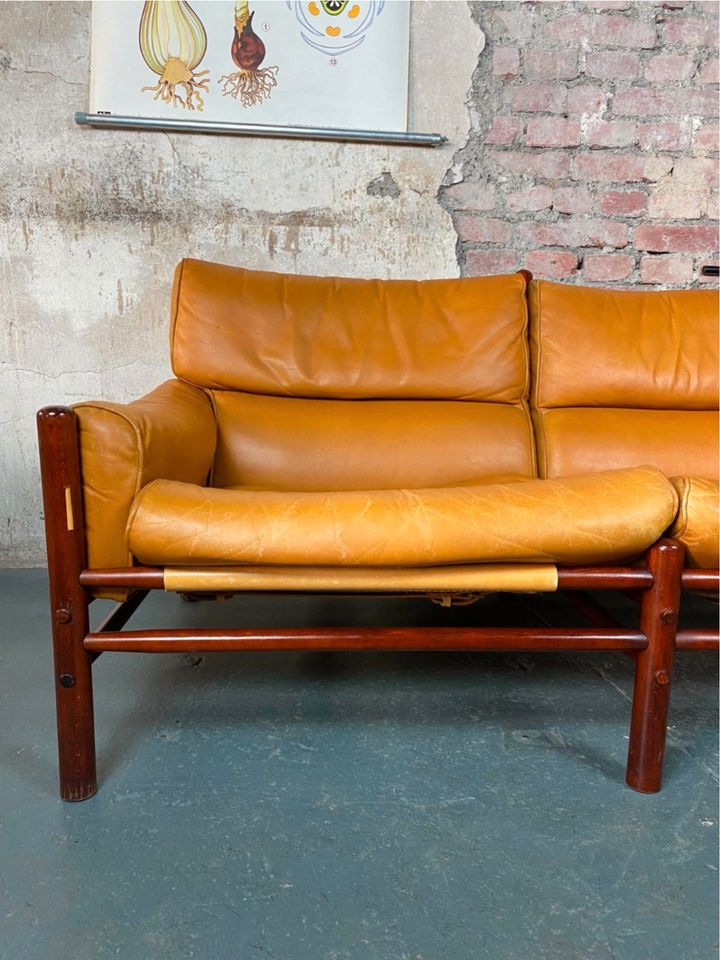 Kontiki Sofa Arne Norell Vintage Mid Century Couch Ledersofa in Wuppertal