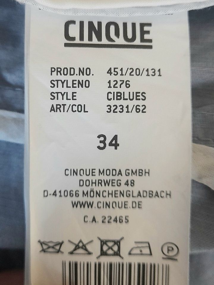 CINQUE Blazer 34 XS Hellblau Blau Baumwolle in Hamburg