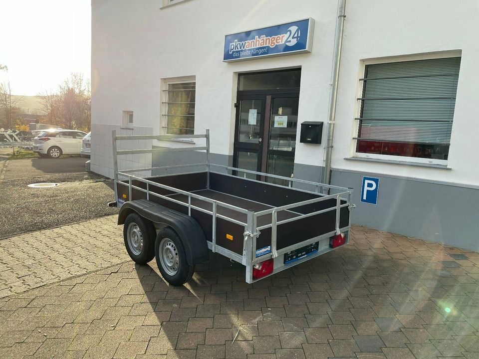 PKW Anhänger Tandem Kastenanhänger Tieflader 257x151x42cm 750kg in Monzingen