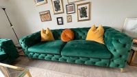 Couch- Sofa- Samt Grün Berlin - Spandau Vorschau