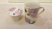 Teetasse mit floralem Motiv Deckel und Sieb Rheinland-Pfalz - Udenheim Vorschau