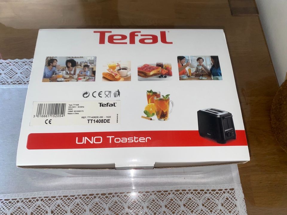 TEFAL UNO Toaster TT1408, 800Watt, 8 Bräunungsstufen in Baden-Württemberg -  Leimen | eBay Kleinanzeigen ist jetzt Kleinanzeigen