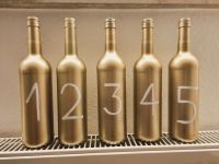 Dekoflaschen mit Zahlen Gold für Hochzeit Hessen - Friedrichsdorf Vorschau