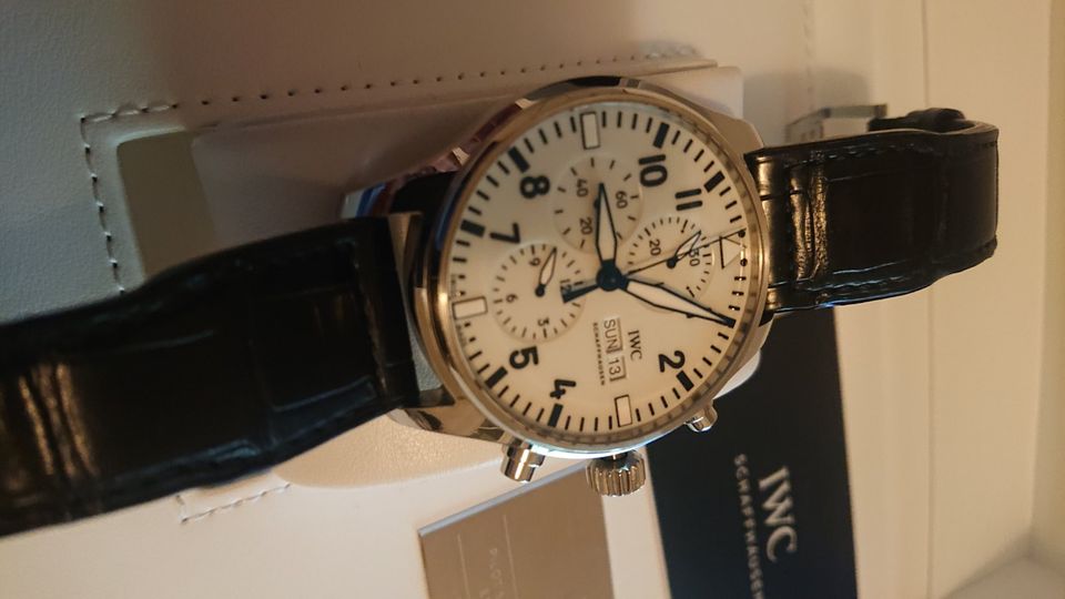 IWC Pilot Chronograph LIMITED-150-Years IW377725 Box+Pap+Garantie in Marl