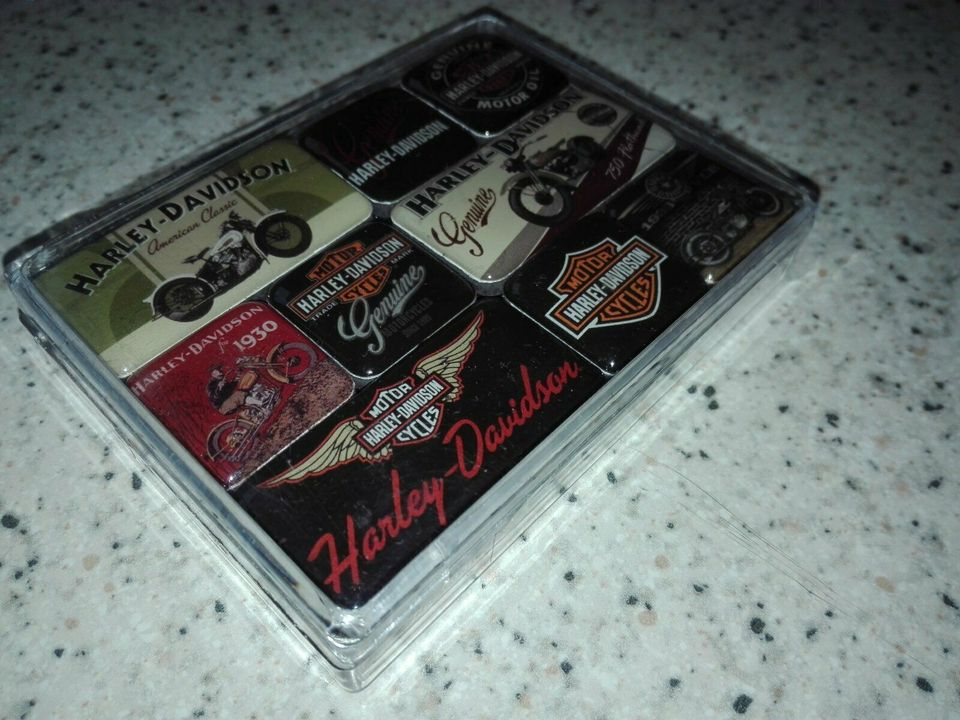 Magnet Set Harley Davidson Bikes Nostalgie 9 Stück Magnettafel in Lebach