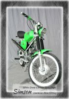 Simson S51 -NEUAUFBAU- Neon Edition - White Green Chrome Neon Roßleben-Wiehe - Wiehe Vorschau