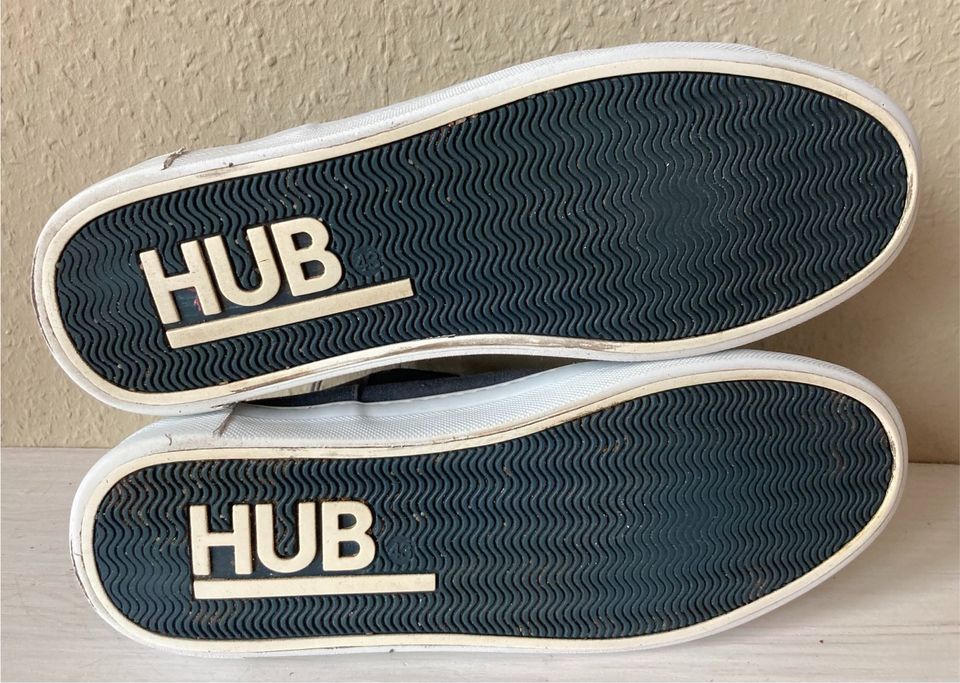 Sneaker Stoff+ Lederapplikationen von HUB Größe 43 in Hamburg