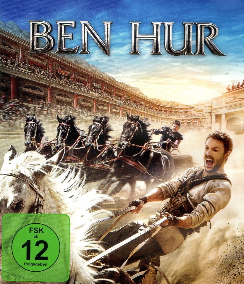 BluRay "BEN HUR" , Abenteuer mit Jack Huston & Morgan Freeman in Hamburg