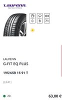 Sommerreifen+ Allwetter 195/65R15/95V XL Laufenn/Hancock Baden-Württemberg - Pfahlhof Vorschau