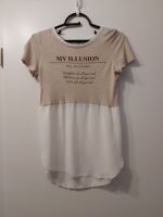 weiß-beige, Shirt/ Oberteil, Gr.XS, Bershka Baden-Württemberg - Winnenden Vorschau