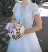 Klassisches Hochzeitskleid/ Brautkleid mit Spitze/ ivory Bayern - Grafing bei München Vorschau