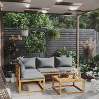 vidaXL 5-tlg. Garten-Lounge-Set mit Auflagen Massivholz Akazie Baden-Württemberg - Ilshofen Vorschau