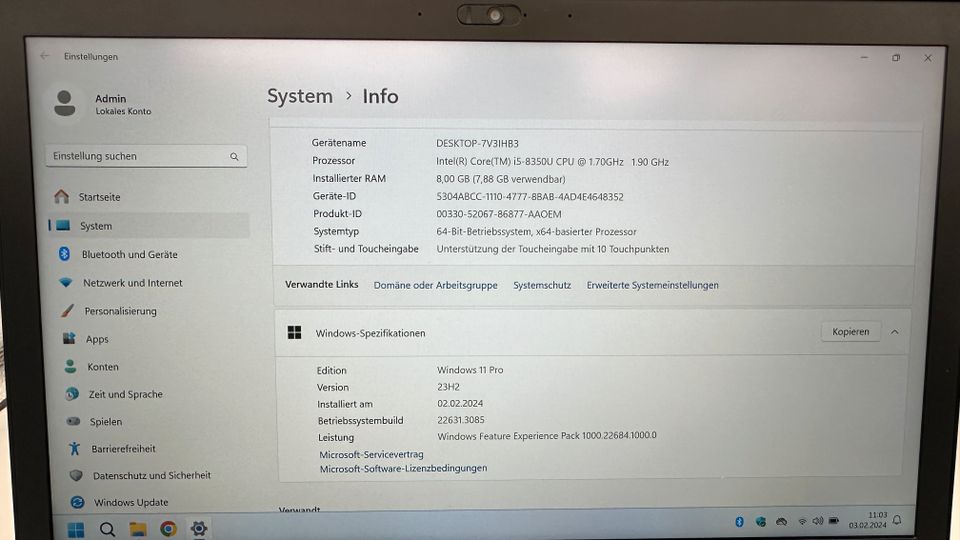 Windows 11 Lenovo T480 TOUCH | 18s Boot | Akku top | 12M Garantie in Fröndenberg (Ruhr)