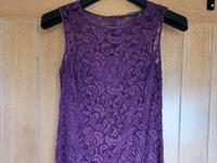 festliches Midi-Kleid Gr. 38 beere/lila mit Bolero Bayern - Zandt Vorschau