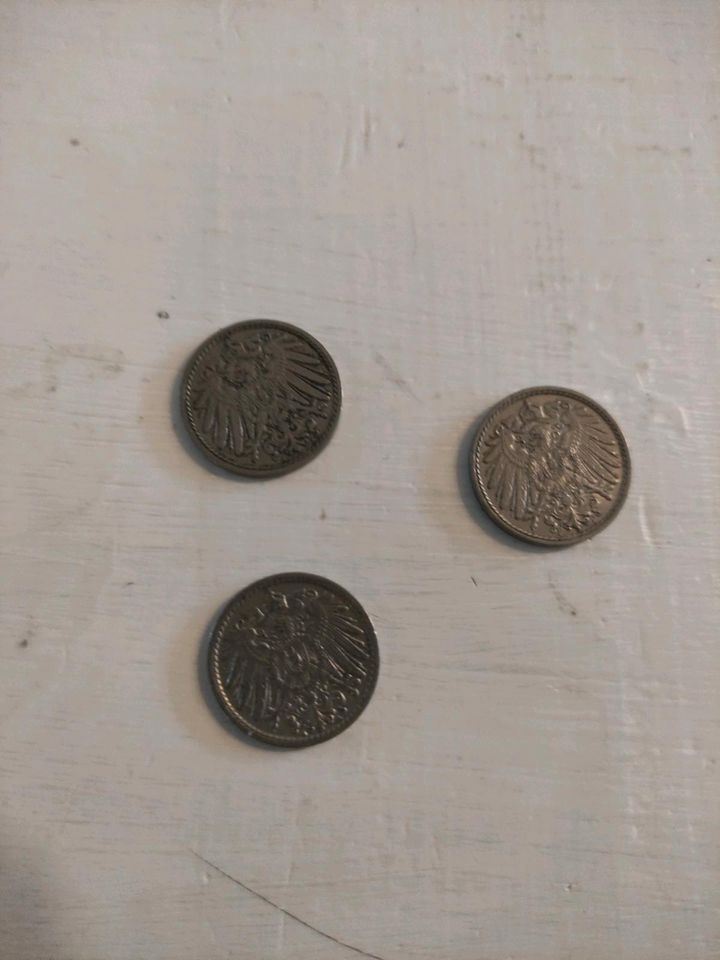 5 Pfennige Deutsche Reichsmark von 1910-1915 in Flensburg