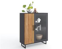 Highboard Stella Eiche teilmassiv EF-3403 Nordrhein-Westfalen - Kirchlengern Vorschau