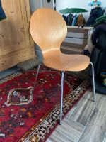 Stuhl Holz Metallbeine Holzstuhl Stapelstuhl zu verschenken Niedersachsen - Ebstorf Vorschau