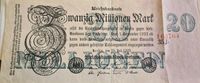 REICHSBANKNOTE 10, 100, 20MIO MARK 1920 bis 1923 Dresden - Gompitz Vorschau