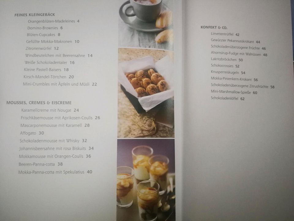30 Mini Desserts Set Buch Porzellanbecher und Löffel neu in Pfofeld