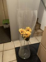 Riesen Glas Deko Vase mundgeblasen mit Blumen Rarität Rheinland-Pfalz - Berg Vorschau