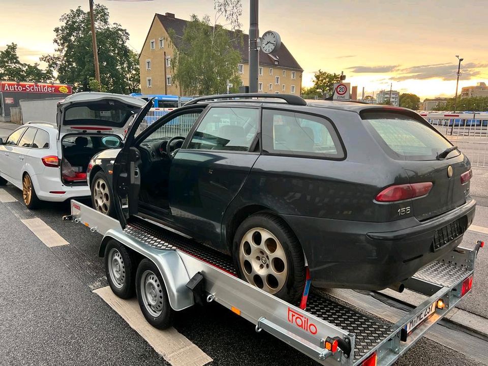 Autotransportanhänger Autotrailer Autotransporter Anhänger mieten in München