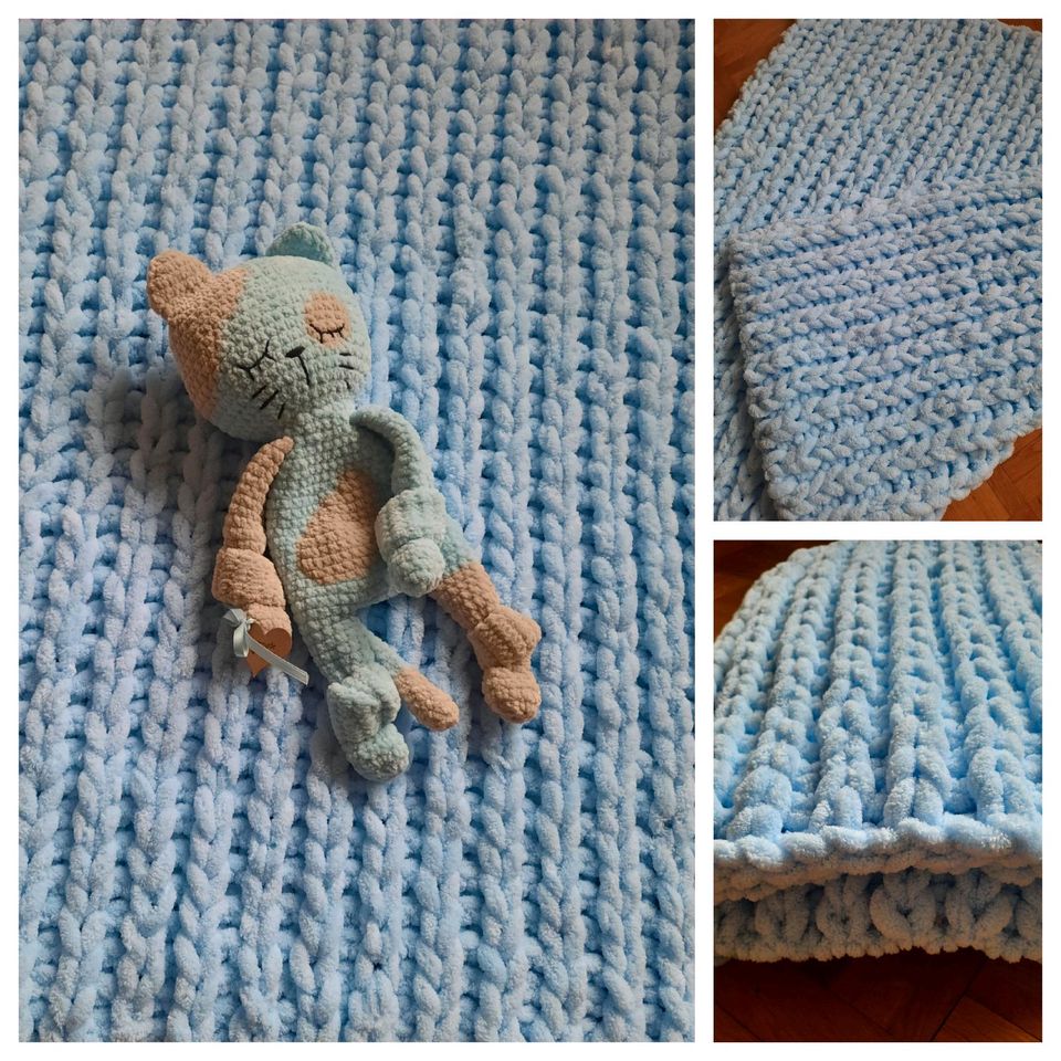 Baby Decke Kuscheldecke Neugeborene Kind Wolle in Nagold