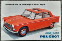 Prospekt / Faltblatt zur Vorstellung des Peugeot 404 französisch Berlin - Reinickendorf Vorschau