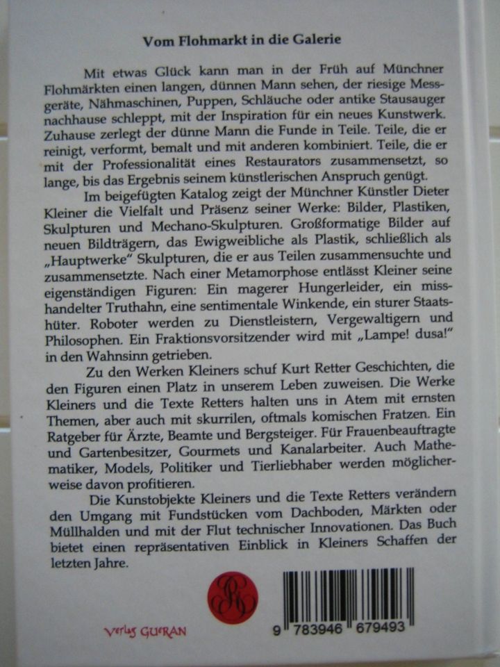 Buch Dieter Kleiner Kunst und ...Metamorphose wie NEU in Höhenkirchen-Siegertsbrunn