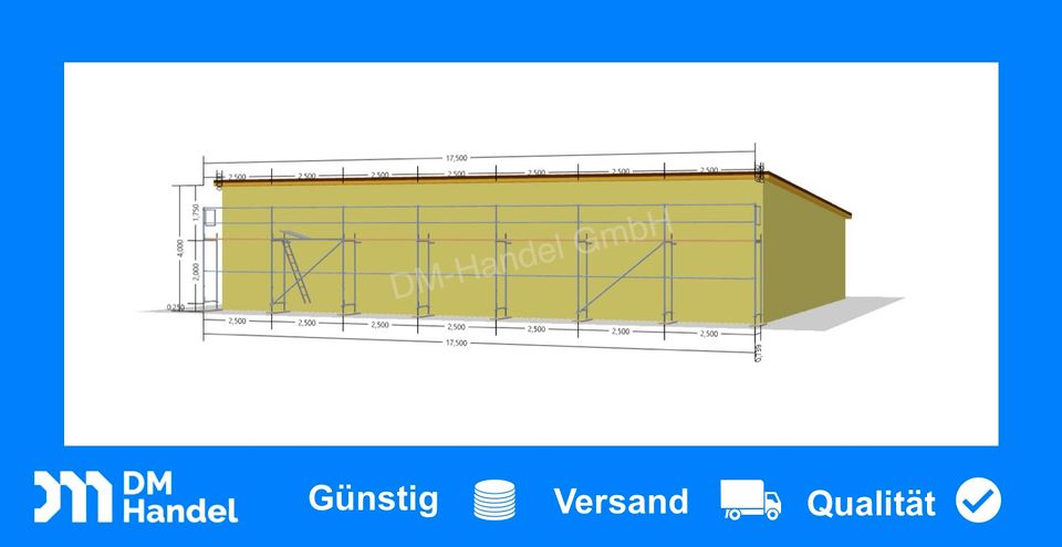 Baugerüst 77qm ✅ Fassadengerüst Stahlgerüst Gerüst SL70 Malergerü in Murrhardt