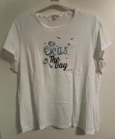 Weißes T-Shirt von Barbour, Größe 44, kaum getragen Hessen - Offenbach Vorschau