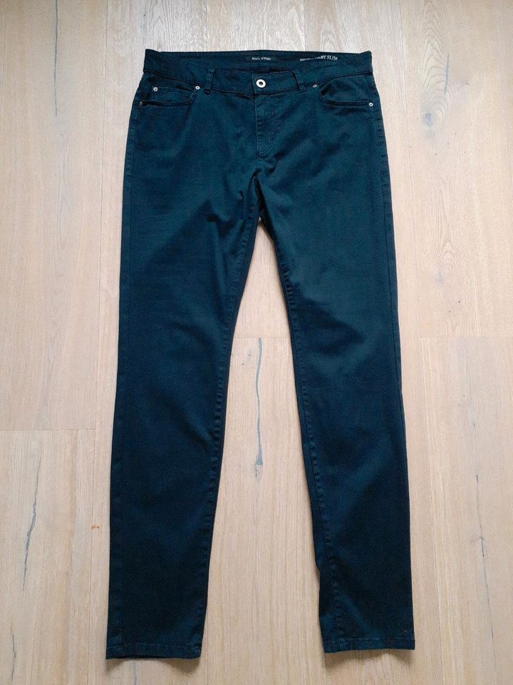 Marc O Polo Hose Alby Slim Gr. 32 / 34 dunkelblau navi in Peiting