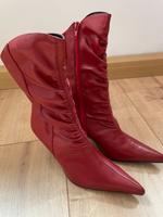 Stiefeletten, rot, Gr.37 Sachsen - Meerane Vorschau