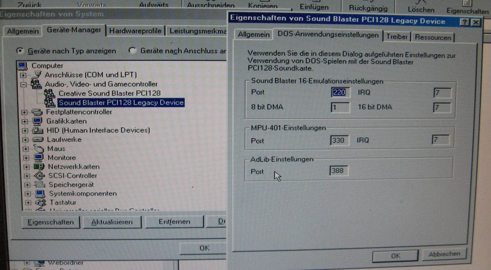 PC für alte Spiele DOS Windows 98 XP Celeron 2,8GHz  SoundBlaster in Köln