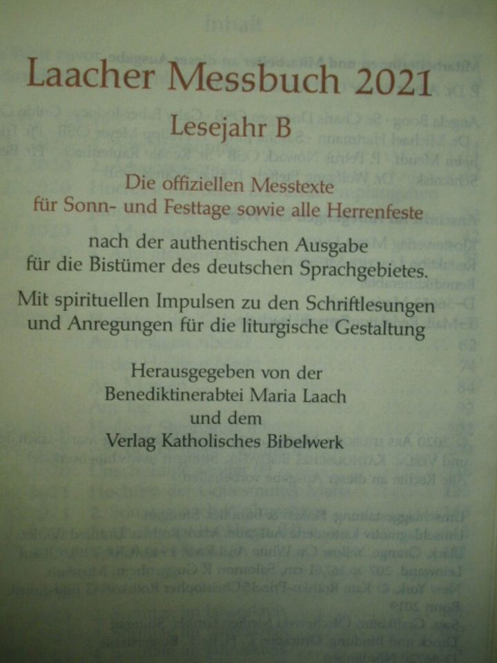 3x Neues Testament Psalmen Sprüche / Laacher Messbuch 2020 u 2021 in Hanau