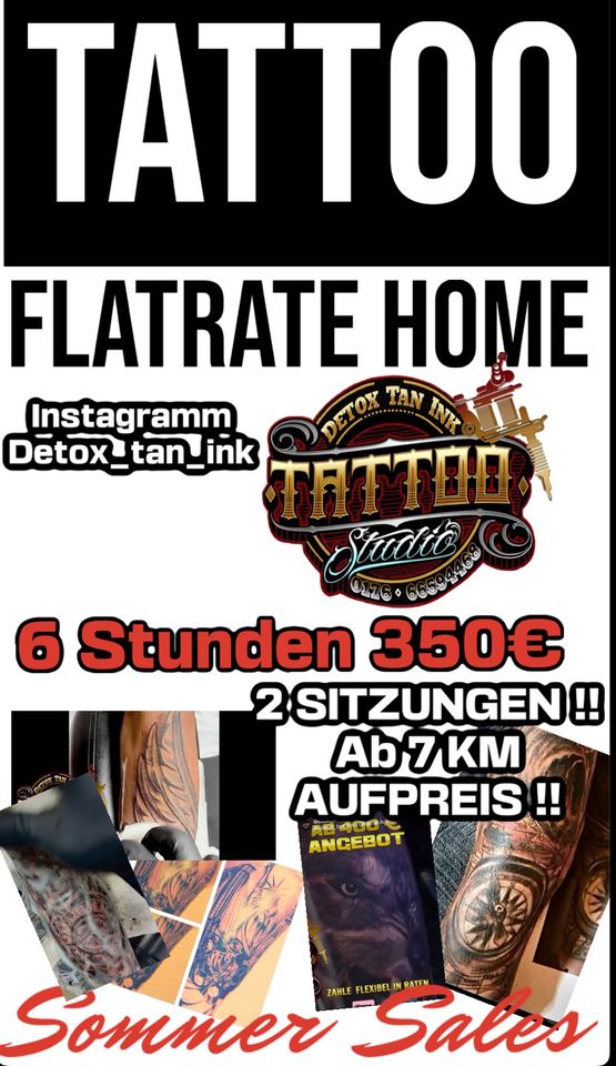 Tattoo sales Angebot Sommer Aktion in Herford