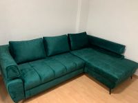 Grünes Sofa, rechtsbündig, ausziehbar mit Bettkasten Nordrhein-Westfalen - Dörentrup Vorschau