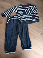 Schlafanzug, gestreift, blau, weiß, unisex, Gr.104 Hessen - Echzell  Vorschau