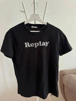 Replay Damen T-Shirt schwarz Größe L top Zustand Bayern - Horgau Vorschau
