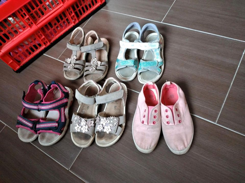 5 Paar Sandalen gr 31 Super fit Ricosta Sommer Schuhe Mädchen in Langen (Hessen)