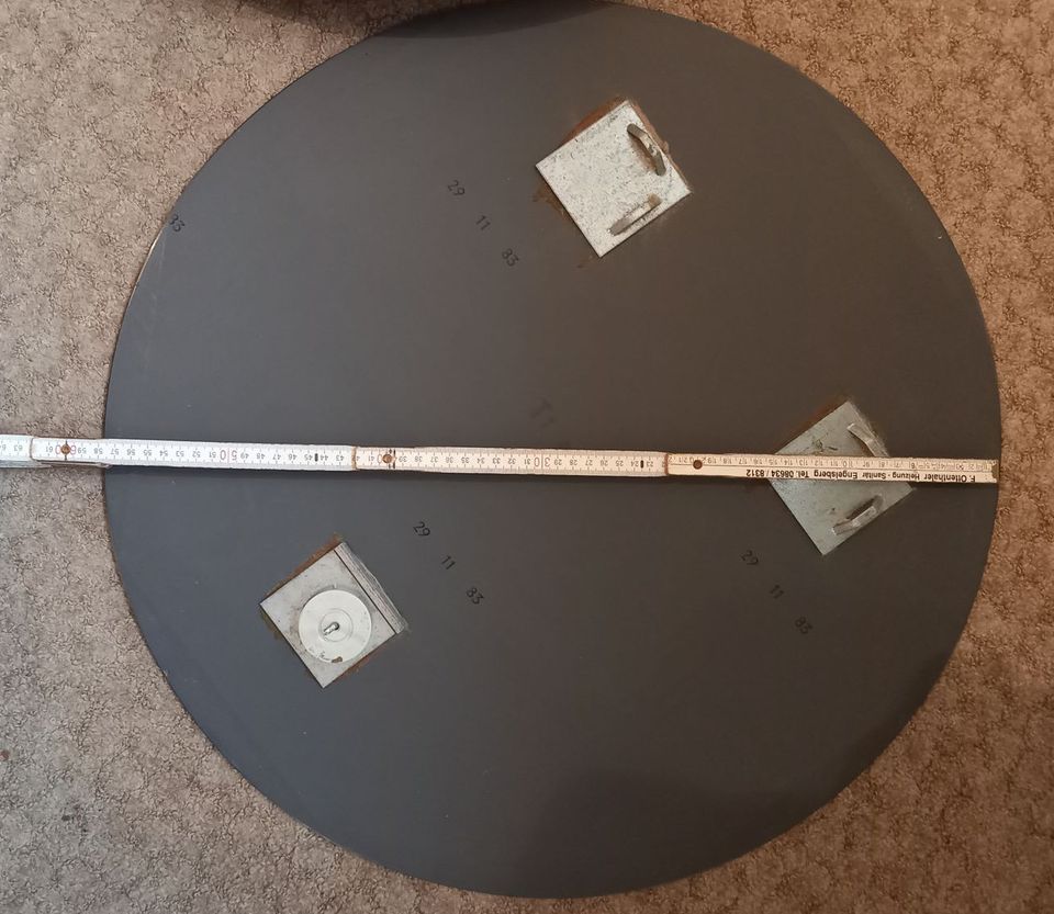 Spiegel rund 58 cm, 2 Stück mit Magnetbefestigung in Obing