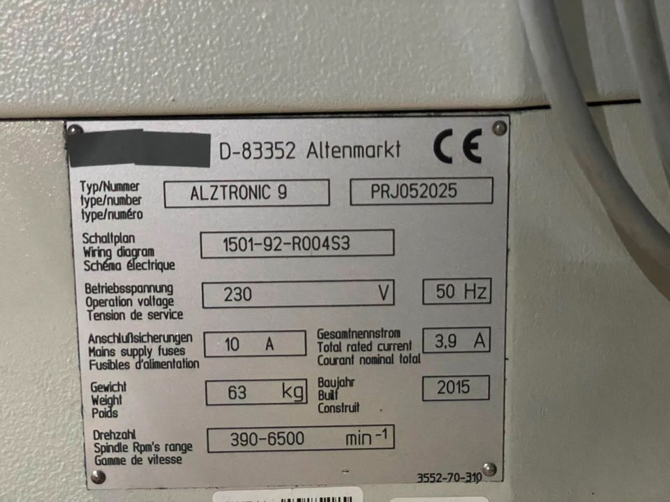 ALZMETALL ALZTRONIC 9 Tischbohrmaschine in Ellwangen (Jagst)