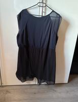Blau-schwarzes Sommerkleid mit Spitze in Größe 48 Niedersachsen - Stade Vorschau