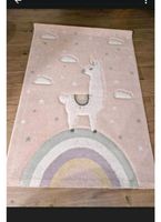 Kinderteppich 180x120 in top Zustand lama regenbogen rosa Nordrhein-Westfalen - Remscheid Vorschau