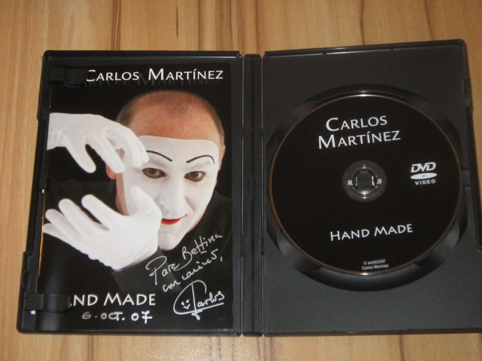 CARLOS MARTINEZ "Hand Made" DVD Pantomime 2007 mit Autogramm in Dresden